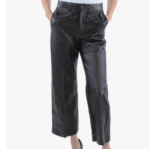 Ralph Lauren Lamb Leather Pants Black